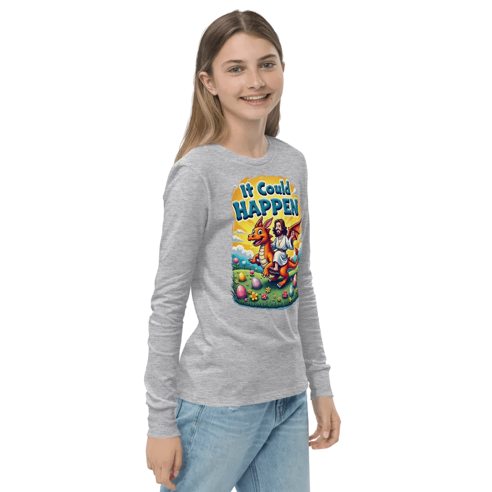 It Could Happen Easter Dragon Long Sleeve Tee product image (23)