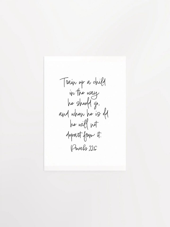 Train up a child - Print product image (1)