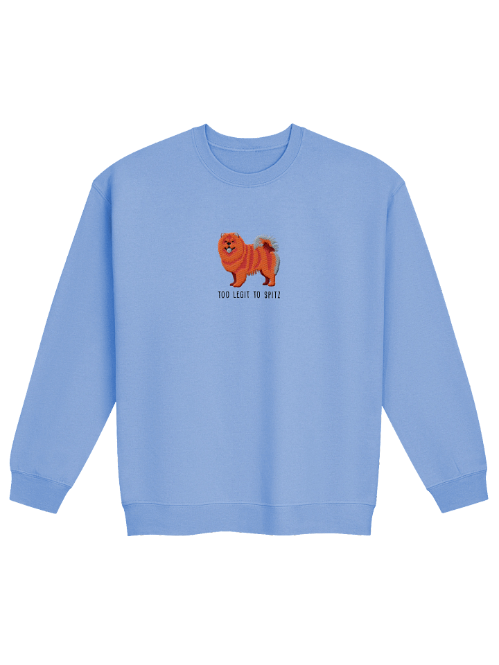 Too Legit to Spitz Sweatshirt (Embroidered) of a Chow Chow(Red) product image (9)