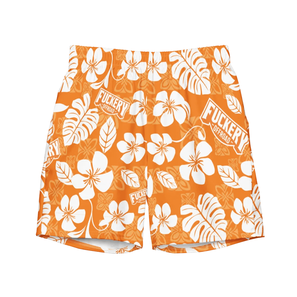 Fuckery Offroad Mens Hawaiian Shorts - Orange product image (1)