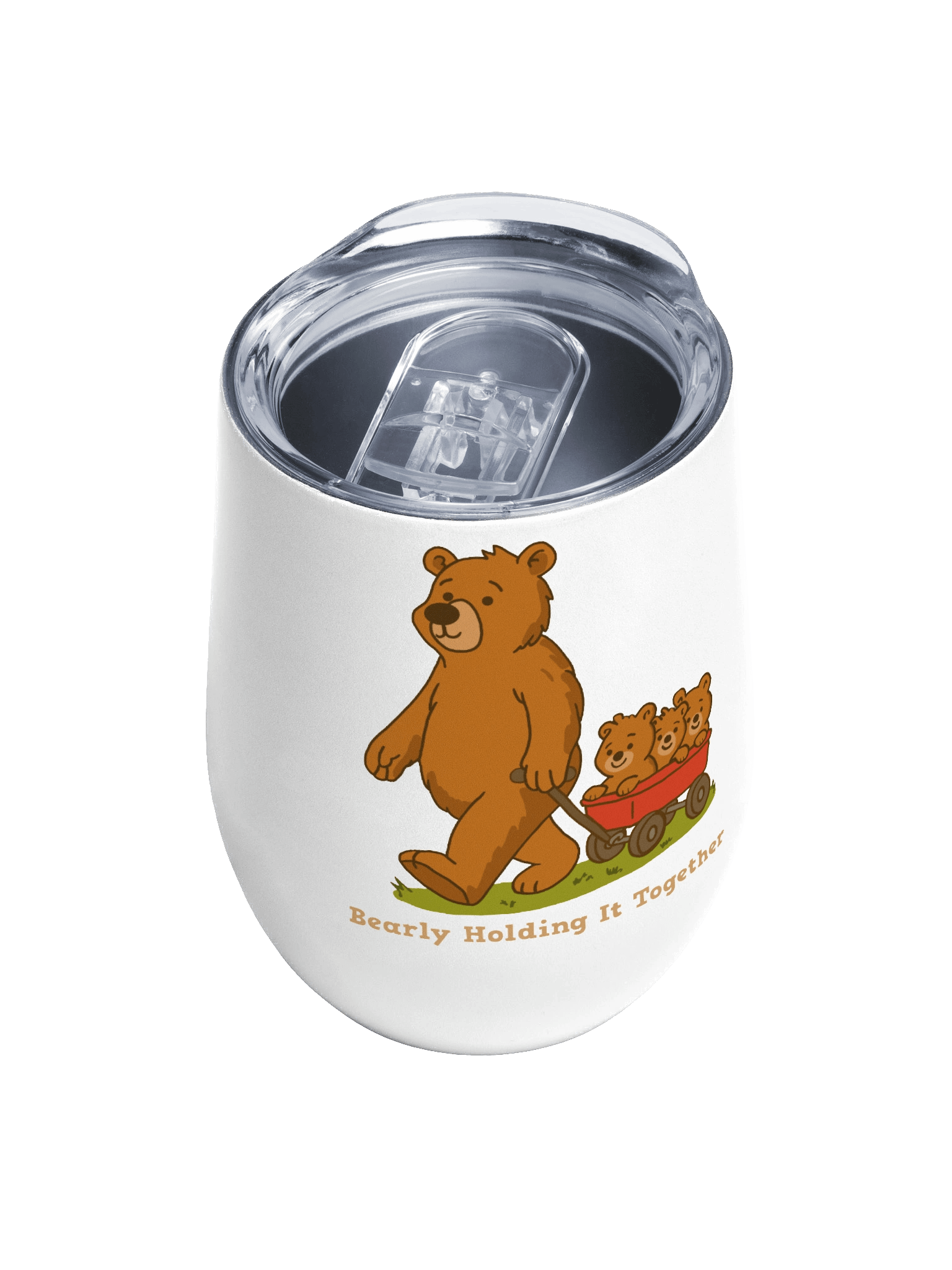 Bearly Holding It Together Wine Tumbler product image (2)