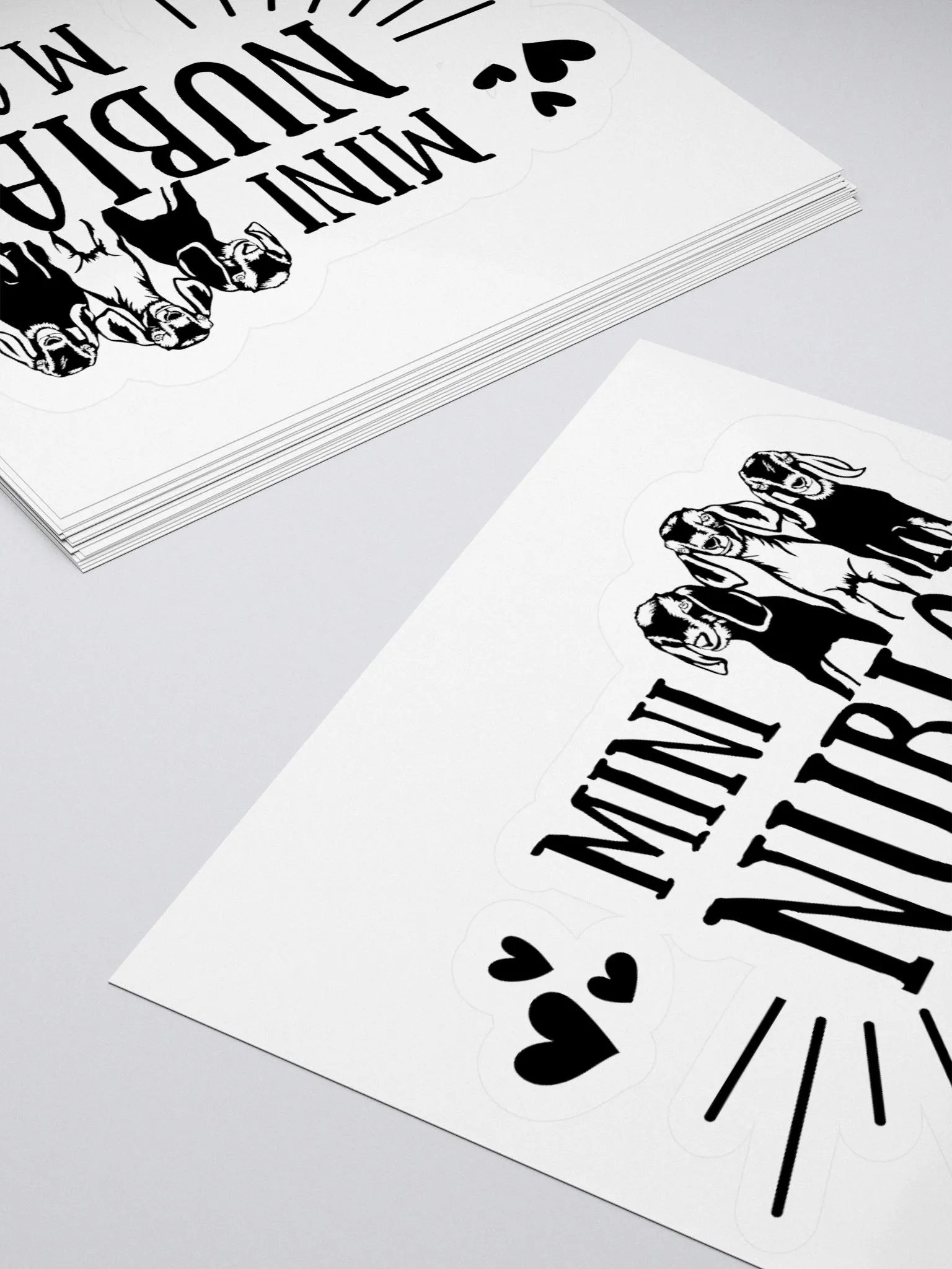 Mini Nubian Mama KISS Cut Stickers product image (11)