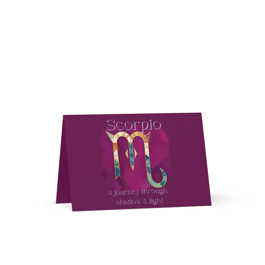 Purple Scorpio Greeting Card product image (1)