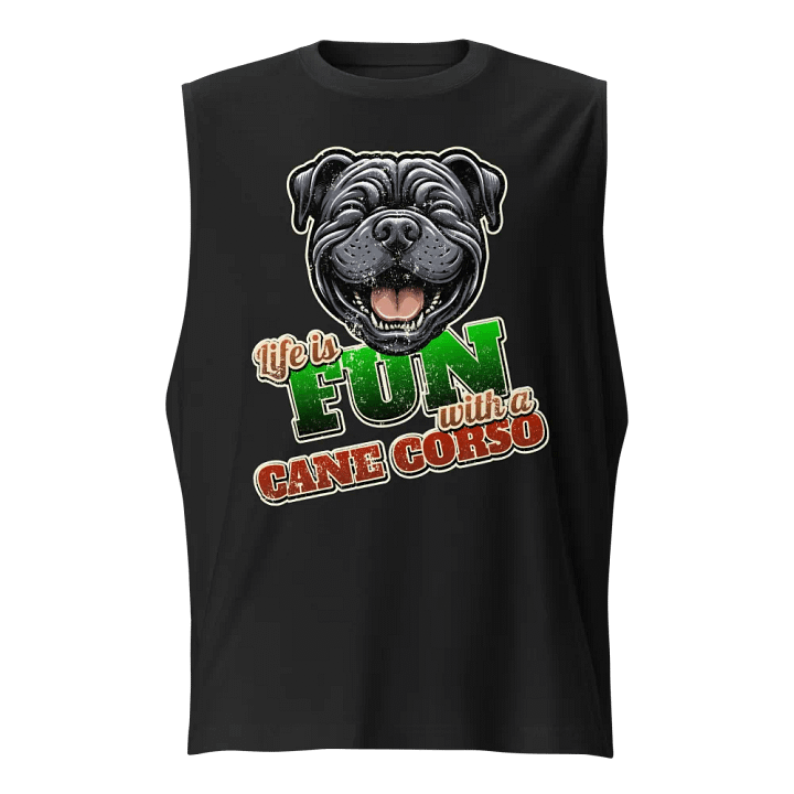 Fun-loving Cane Corso Muscle Tank product image (1)