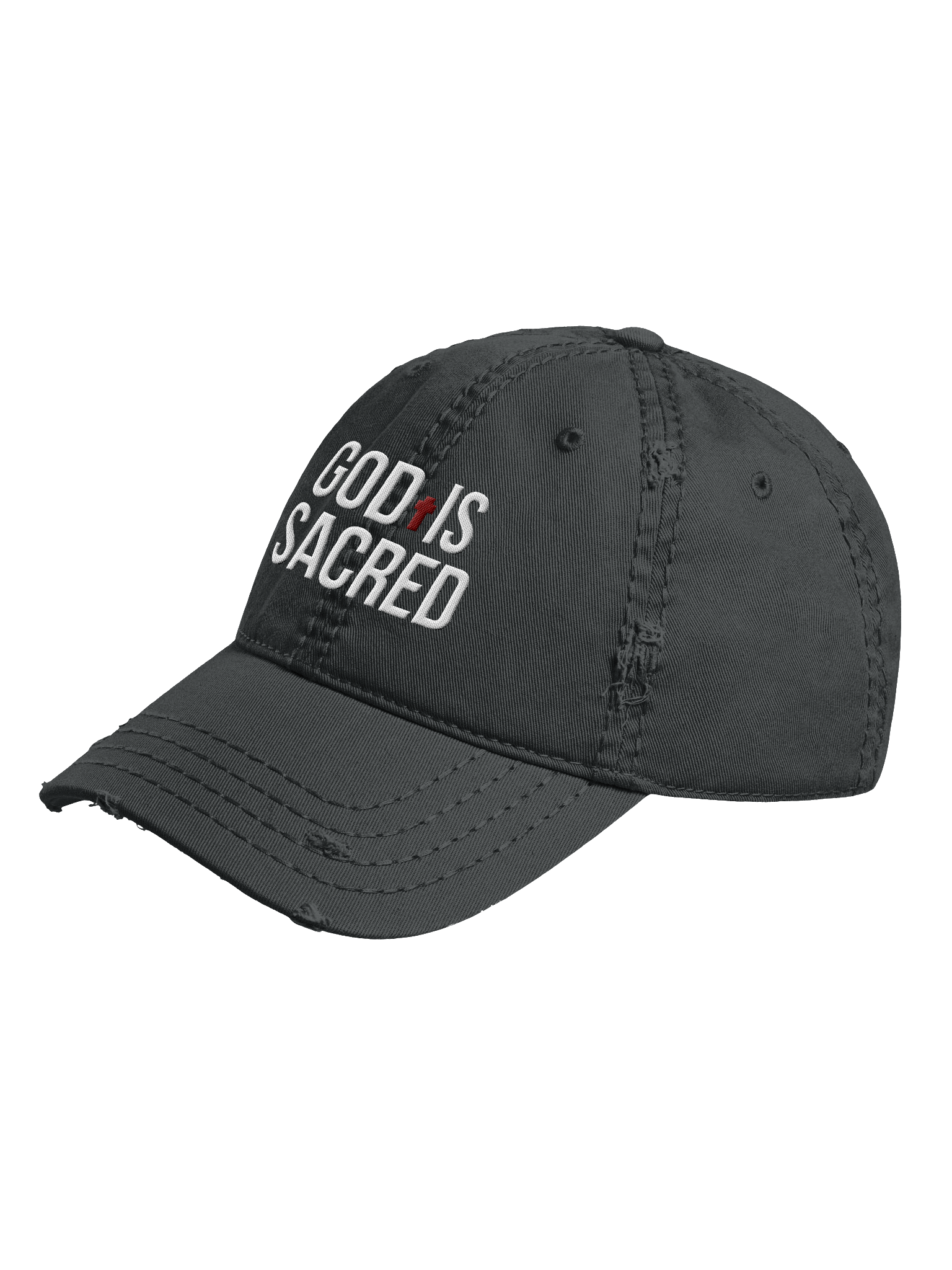 God Is Sacred - Distressed Dad Hat (Dark) product image (2)