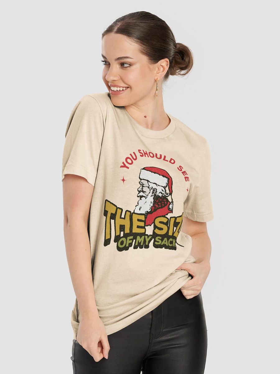 You Should See The Size of My Sack Retro Christmas Santa T-Shirt product image (8)