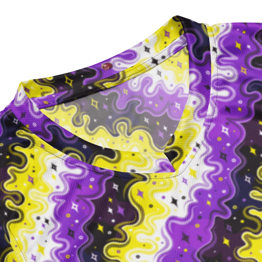 Non-Binary Pattern All-Over Unisex Basketball Jersey product image (3)