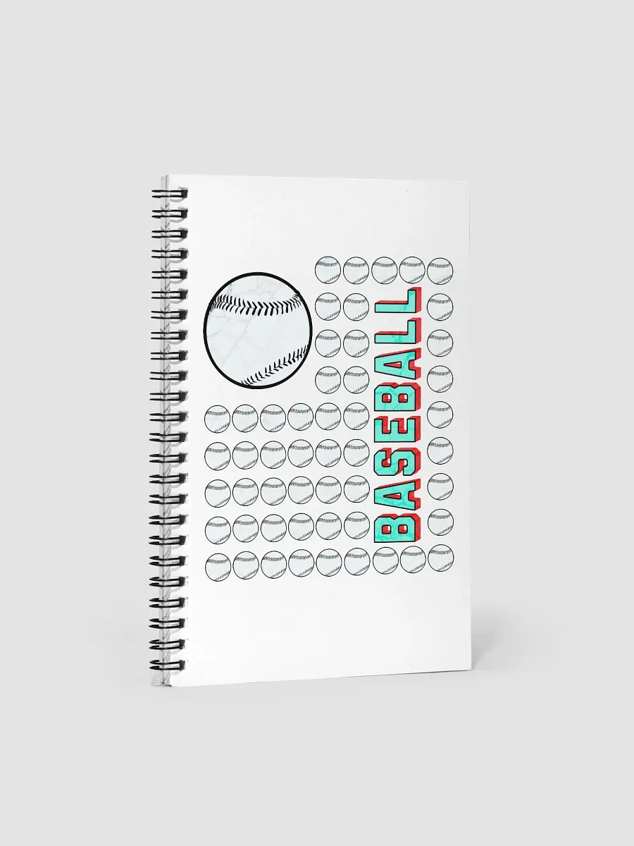US Flag Baseball Bliss Spiral Notebook product image (1)