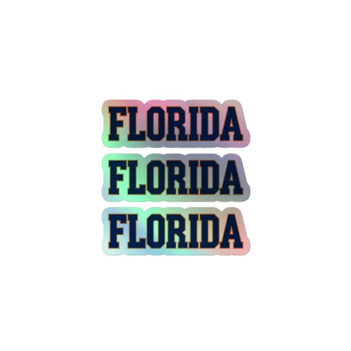 3 Florida Bold Holographic Sticker Set product image (1)