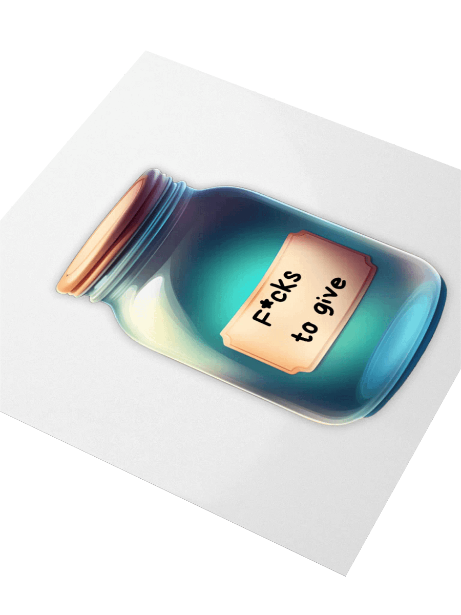 Empty jar of F to give Sticker product image (7)