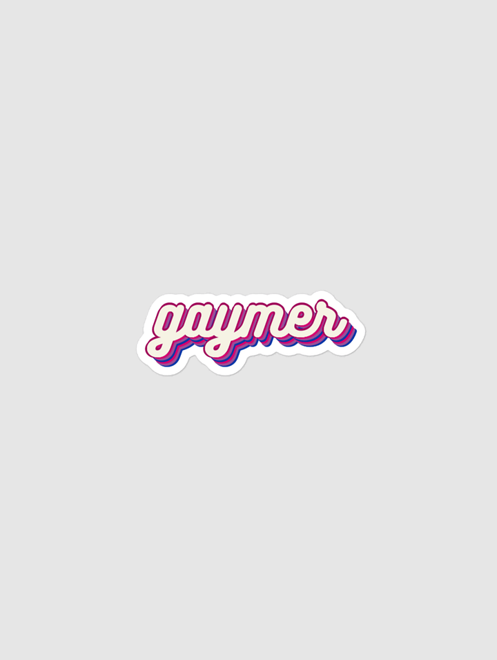 GAYMER STICKER - BISEXUAL PRIDE product image (1)