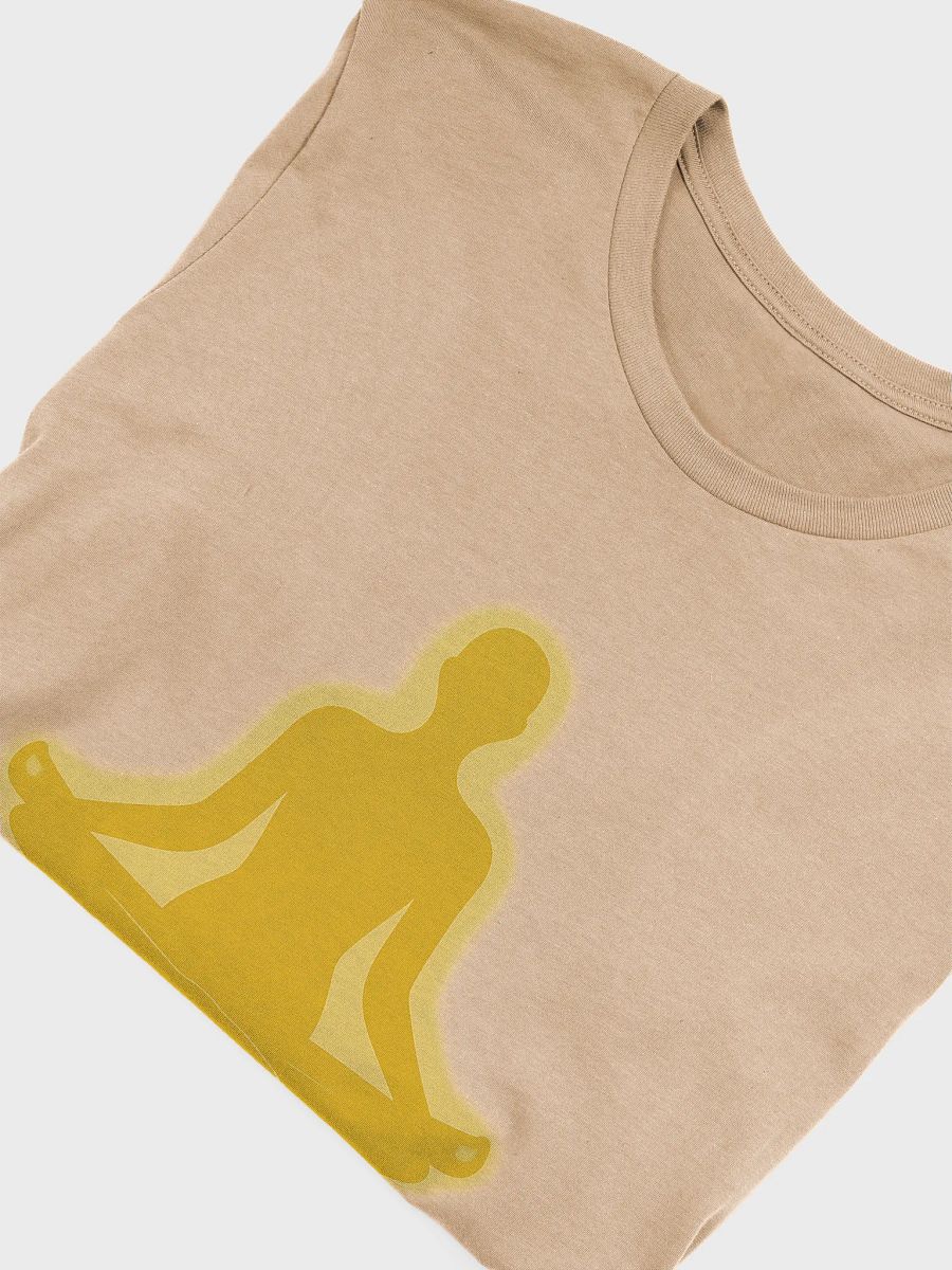 Peace in Practice – Golden Meditation Silhouette Tee | Sand product image (3)