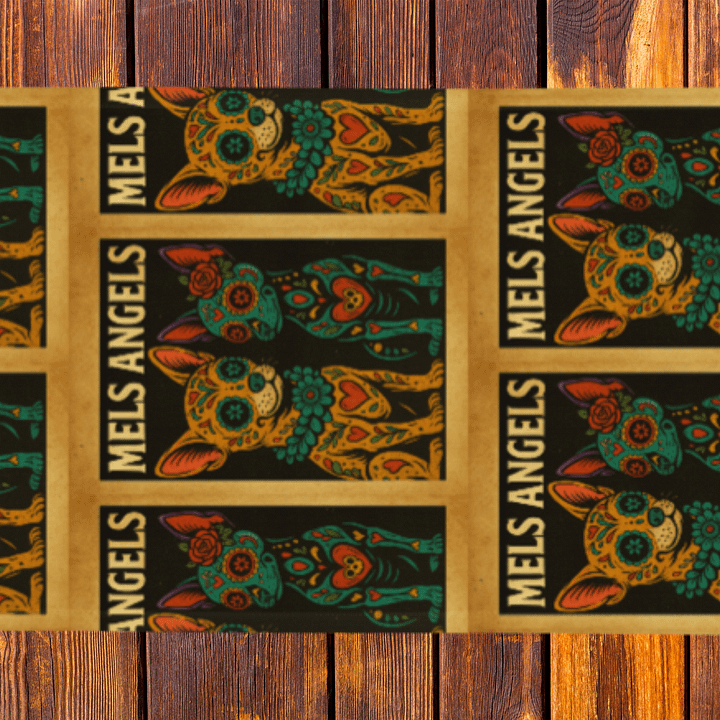 Mel’s Angels “Rebel Chihuahuas” Table Runner – Vintage Dog Lover Home Décor, Punk Rock Dining Accent product image (2)