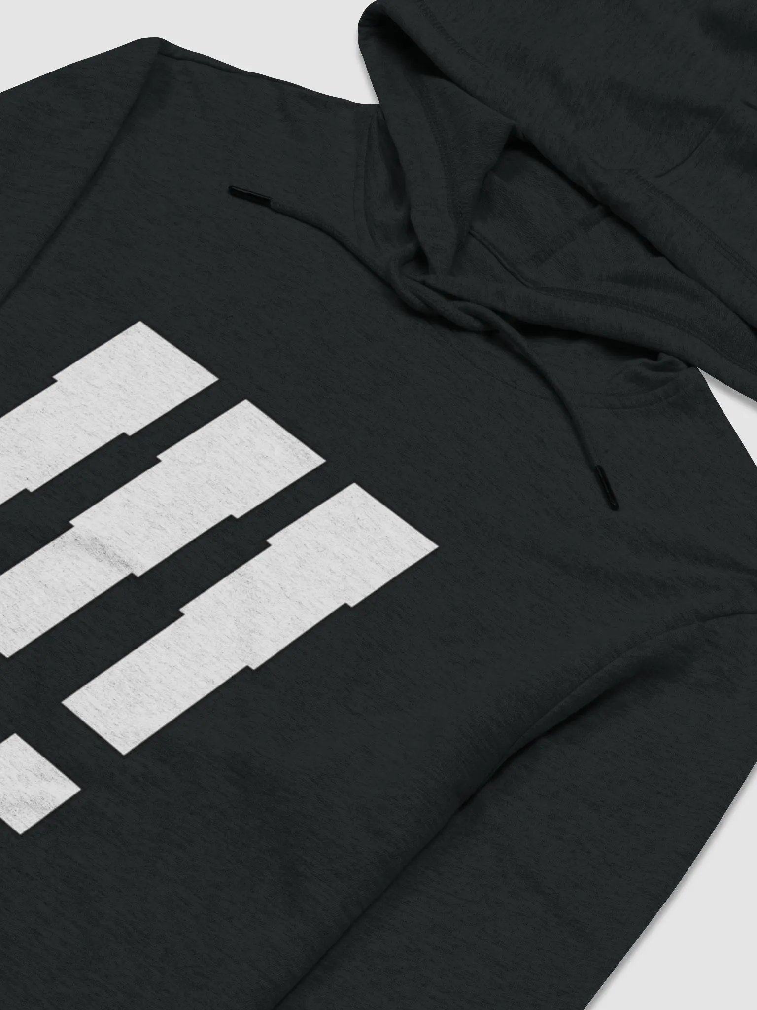 !!! | Black/White Lightweight Hoodie product image (3)