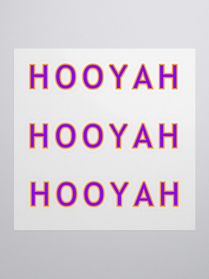 Hooyah 3x Stickers product image (1)