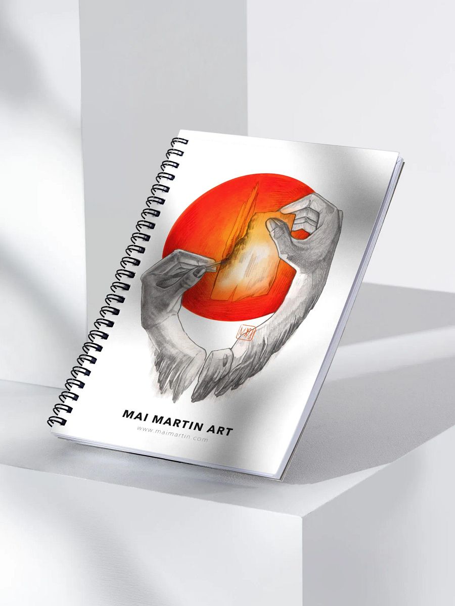 Libreta Arte con Portada de Manos Creando Fuego de Mai Martin product image (3)