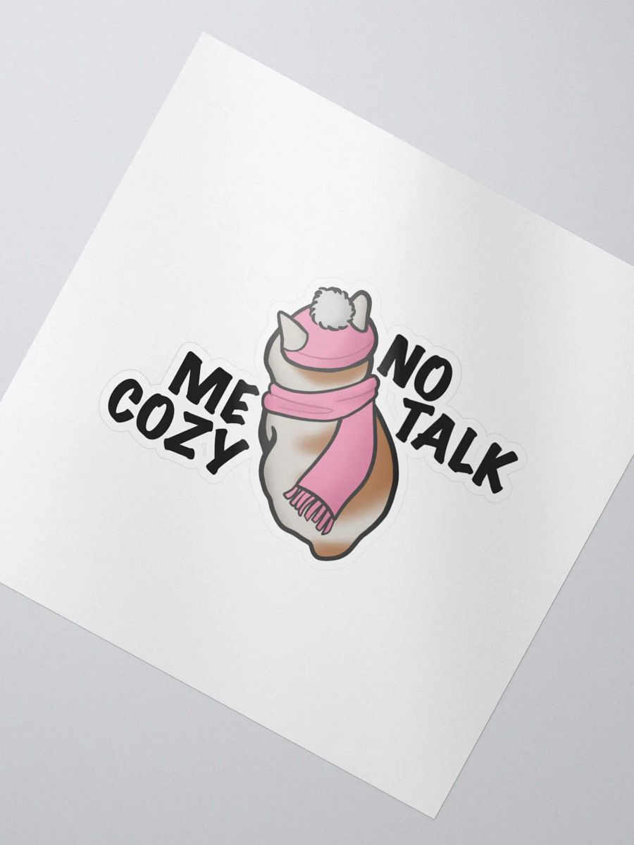 No Talk, Me Cozy (Sticker) product image (2)
