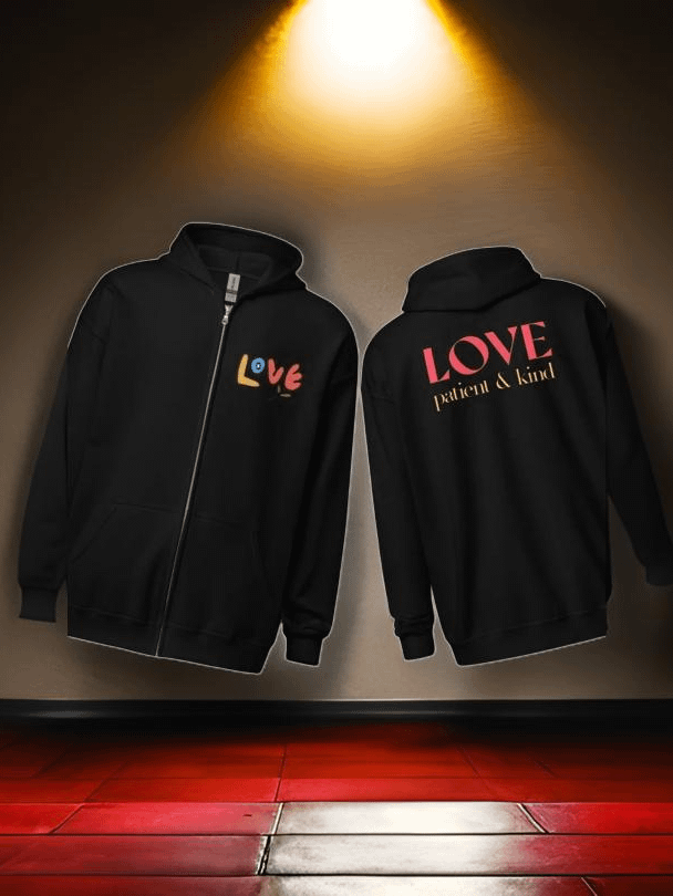 Kind & Patient Love Zip Hoodie product image (1)
