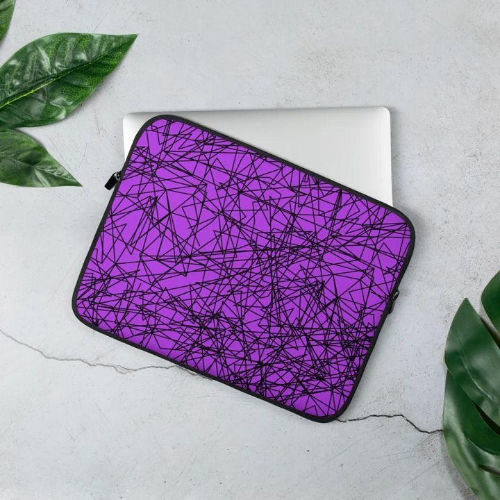 Chaos lines Purple Laptop Sleeve product image (2)