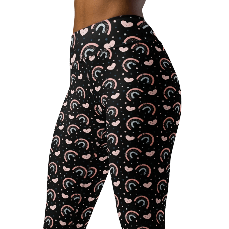 Rainbow Heartbeat High-Waisted Leggings - All-Day Comfort Fit product image (7)