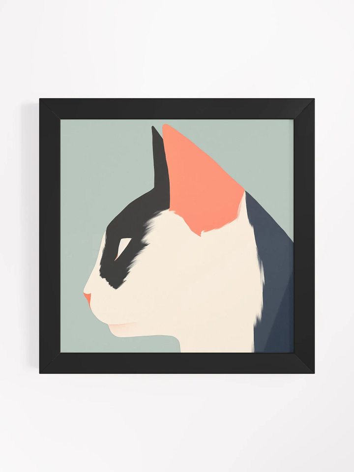 Abstract Feline Elegance Framed Poster product image (2)