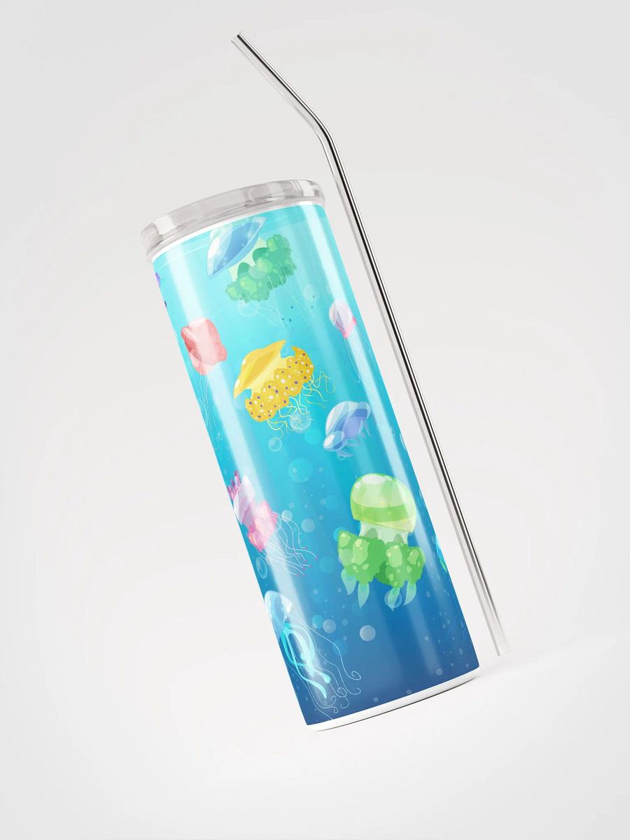 Ocean Bliss: Jellyfish Tumbler - Eco-Friendly Stainless Steel with Straw product image (3)