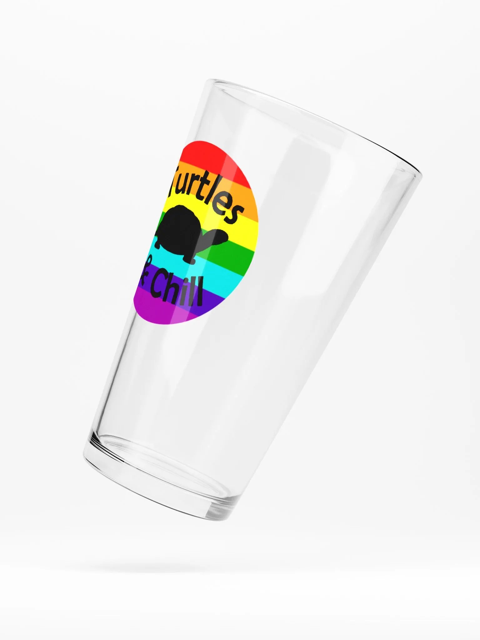 Turtle Pride Pint Glass product image (5)