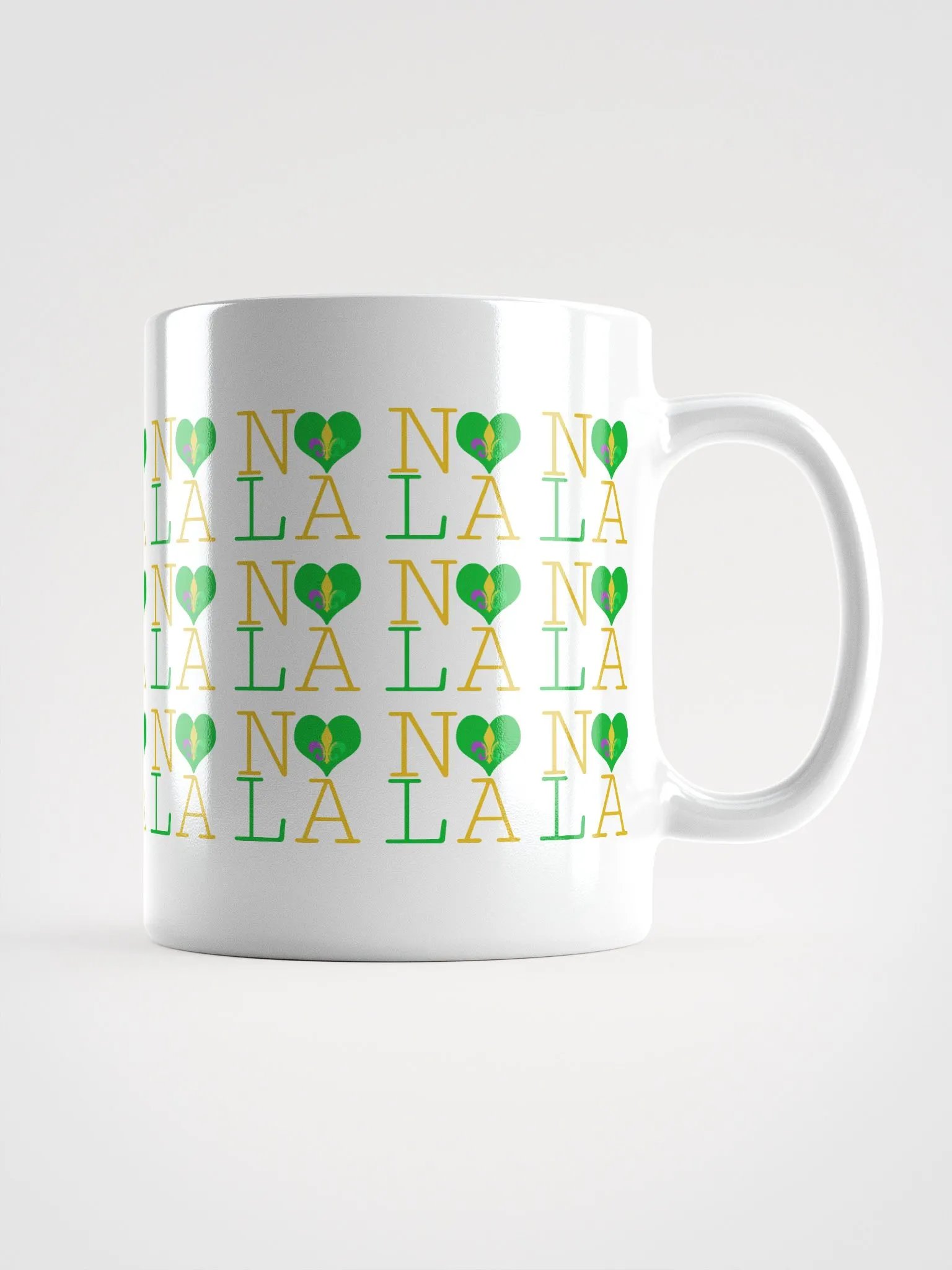 I LOVE NOLA **LEGACY MUG** (MARDI GRAS 2 INFINITY WALL) product image (1)