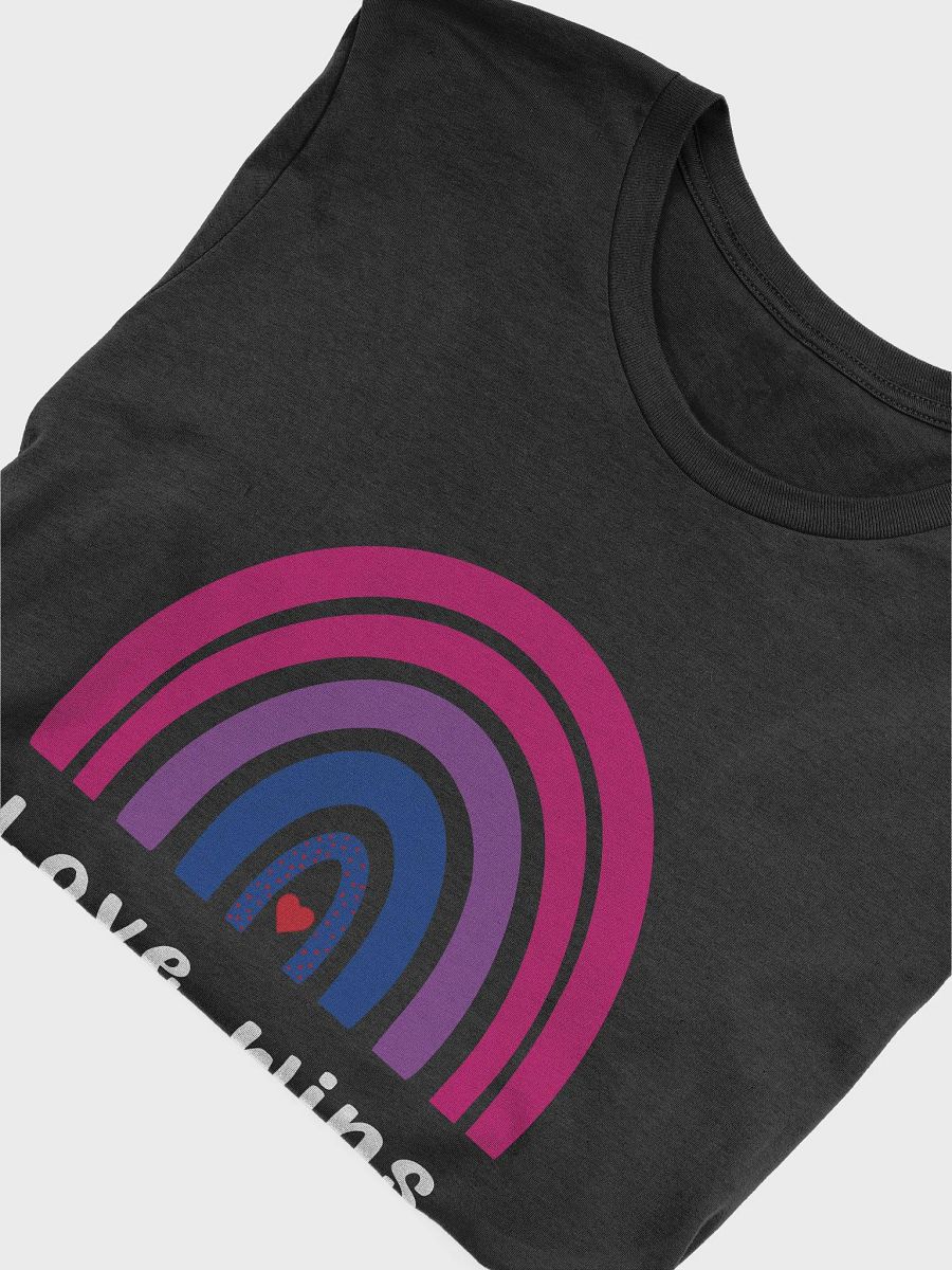 Love Wins LGBTQ Bisexual Pride Rainbow T-Shirt product image (4)