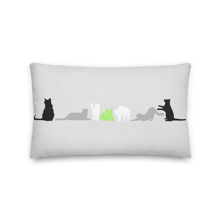 Agender Pride Kitty Pillow product image (5)