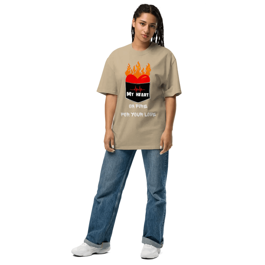 My heart on fire for your love Tee product image (38)