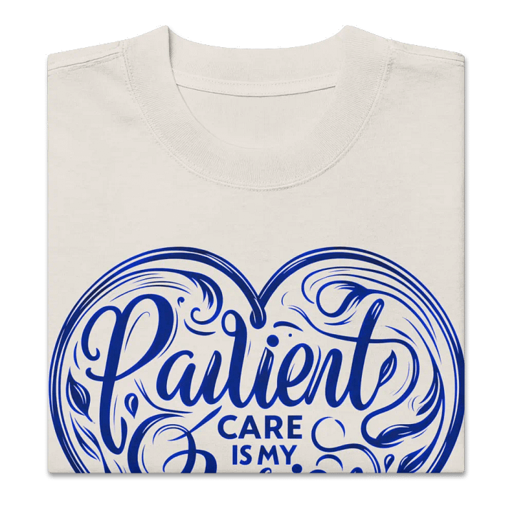 Passionate Patient Care Heart Print T-Shirt product image (30)