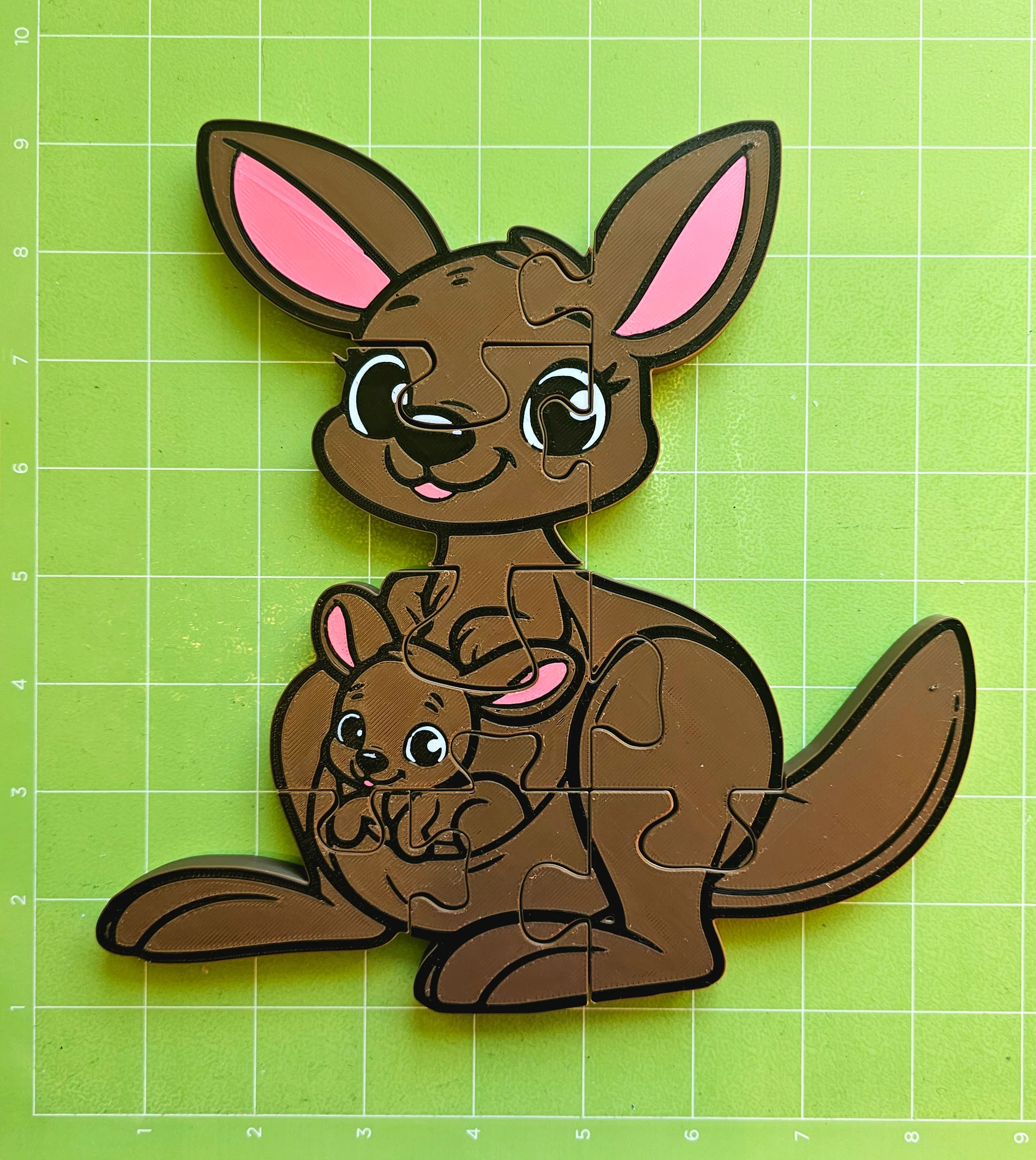 Kangaroo 3D Printed Puzzle – A Bouncy Brain Teaser for Little Hands! product image (4)