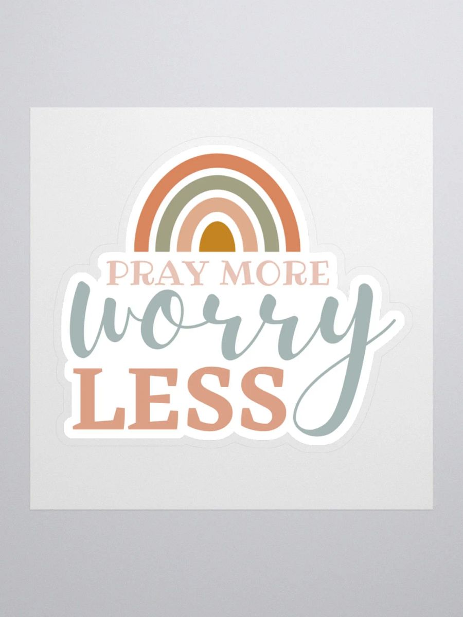 Pray More Worry Less Sticker product image (2)