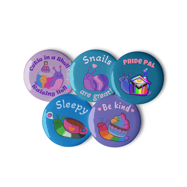 Snail Pal Pin Badges product image (2)