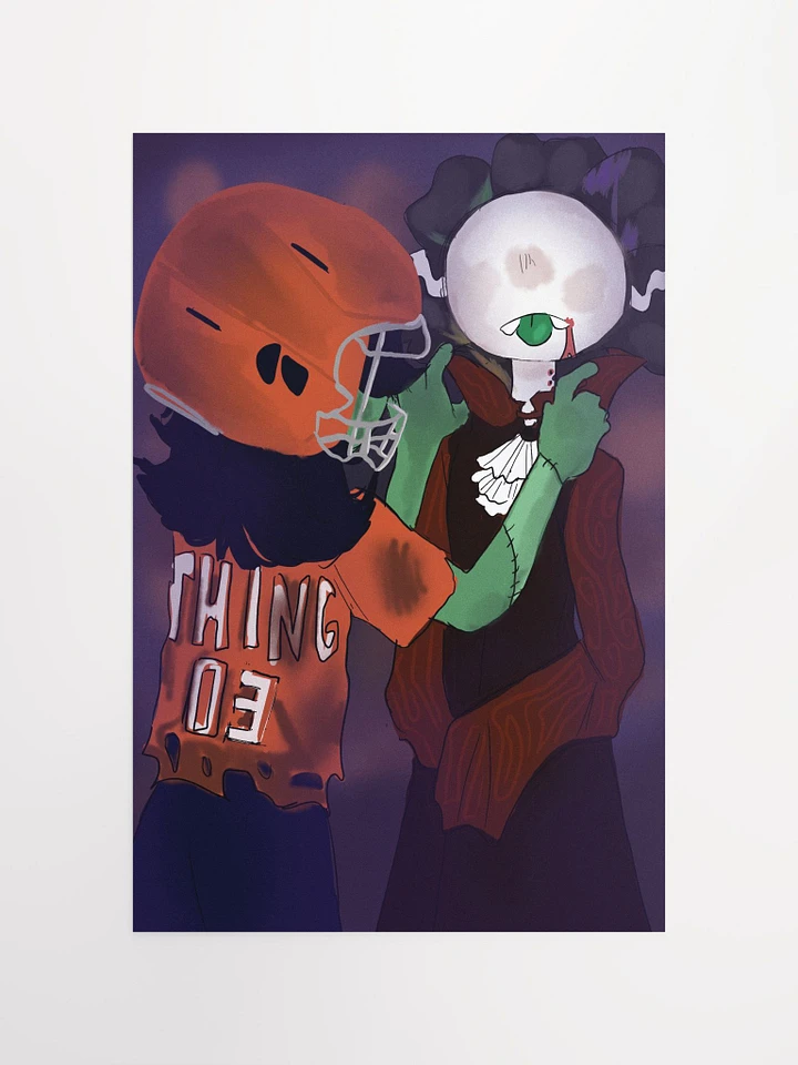Halloween Thing and Flower Matte Poster product image (1)