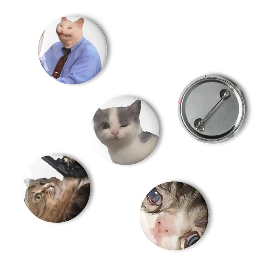 Set of Pin Buttons: Meme Cats 37 product image (6)