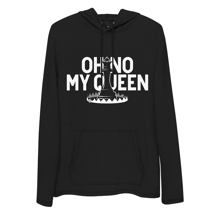 Oh No My Queen Lightweight Hoodie - Black product image (1)