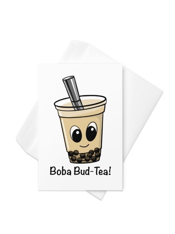 Milk Bud-Tea Greeting Card product image (1)