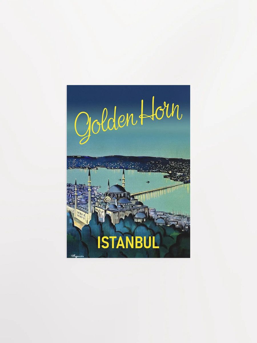 Istanbul, Turkey, 1950s — retro travel poster product image (6)