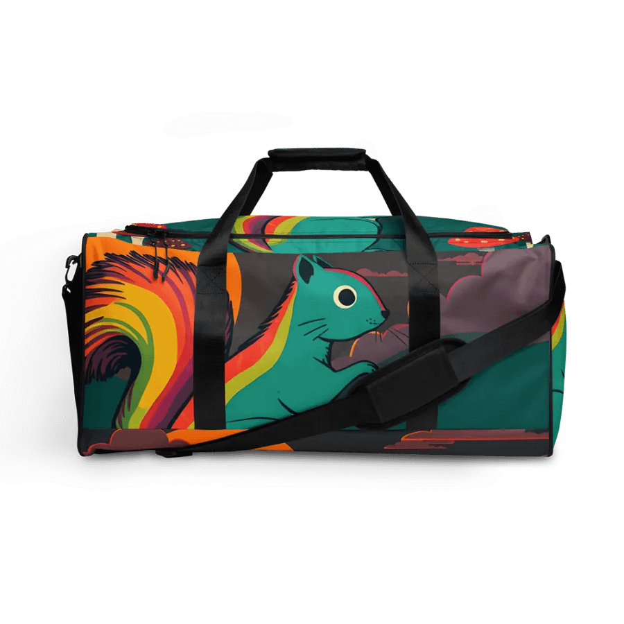 Rainbow Squirrel All-Over Duffle Bag product image (1)