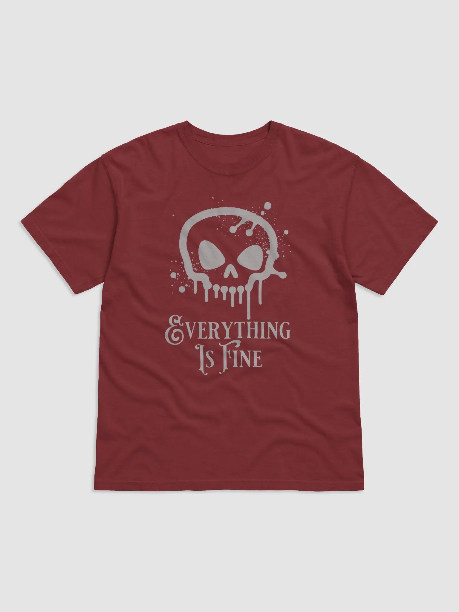 Everything is Fine Skull Design Comfort Colors T-Shirt product image (2)