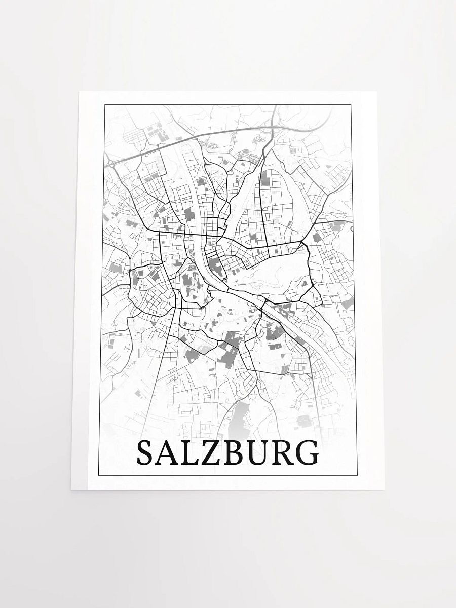 Salzburg, Austria, city map print product image (19)