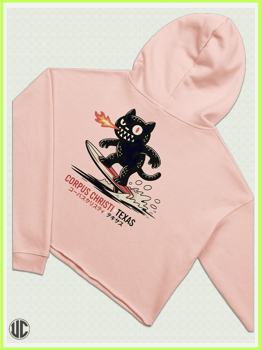 UnkoCon – Corpus Christi TX Surfer Crop Hoodie product image (4)