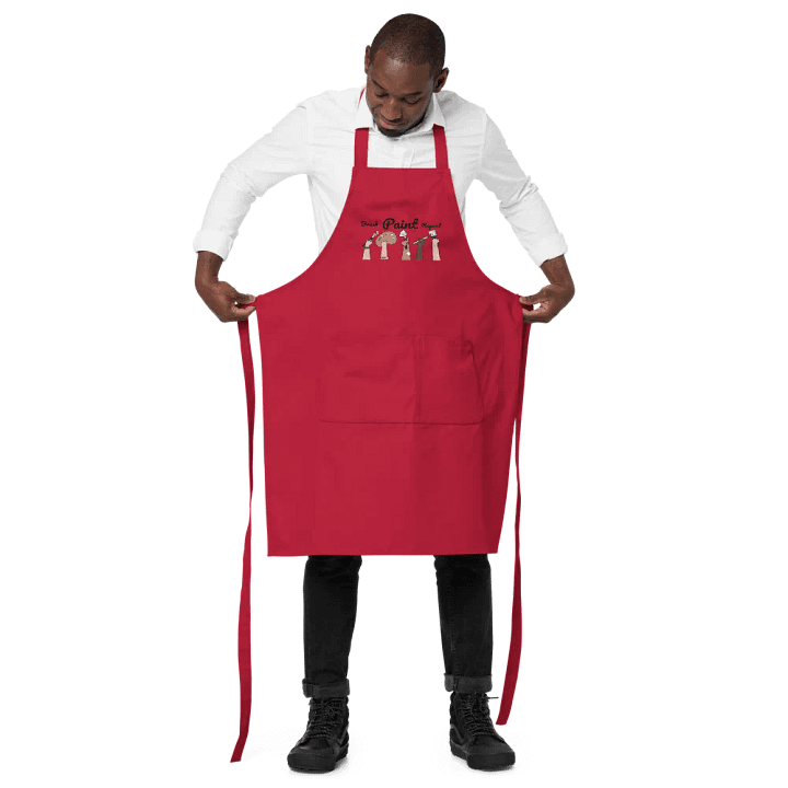 "Brush Paint Repeat” Organic Cotton Apron product image (2)