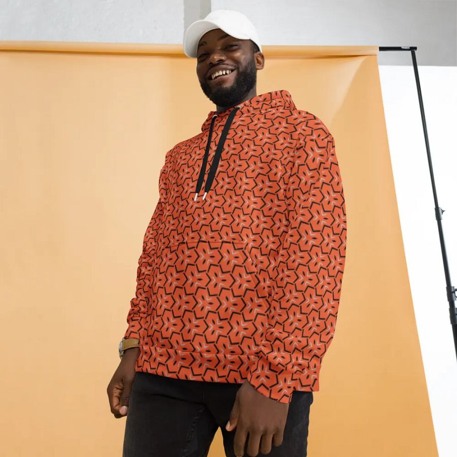 Onyx & Ember Geometric Allover Print Hoodie for Men and Women product image (3)