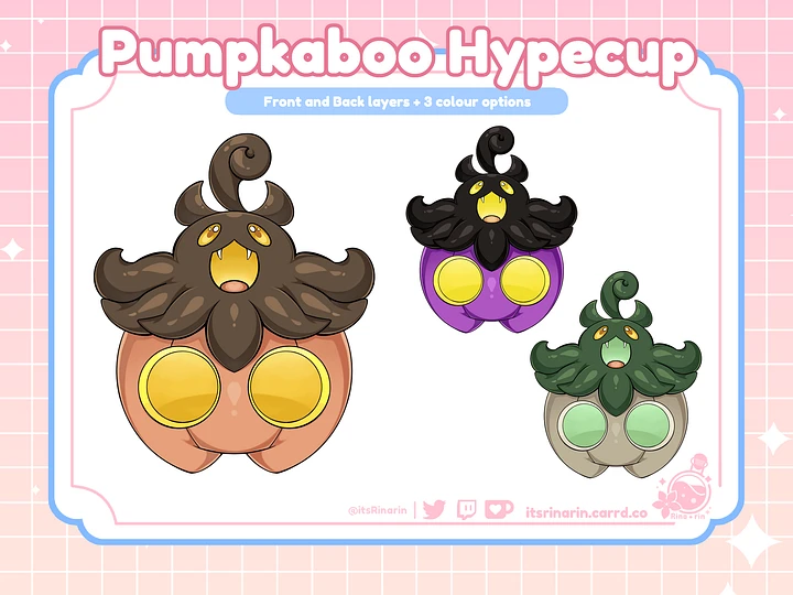 Pokemon Pumpkaboo | Twitch / Youtube Bit Donation Cup | Hype Cup | Stream Decor product image (1)