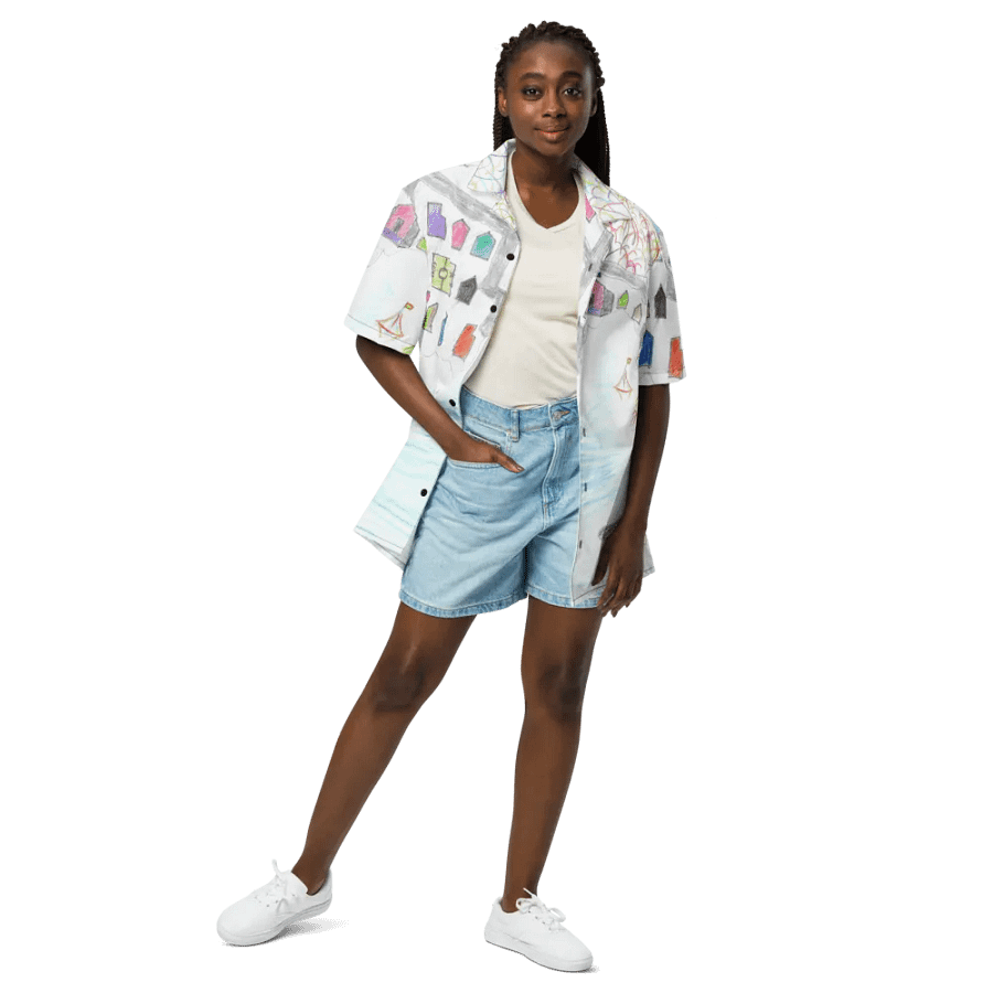 Haitian Coastal Village Shirt product image (3)