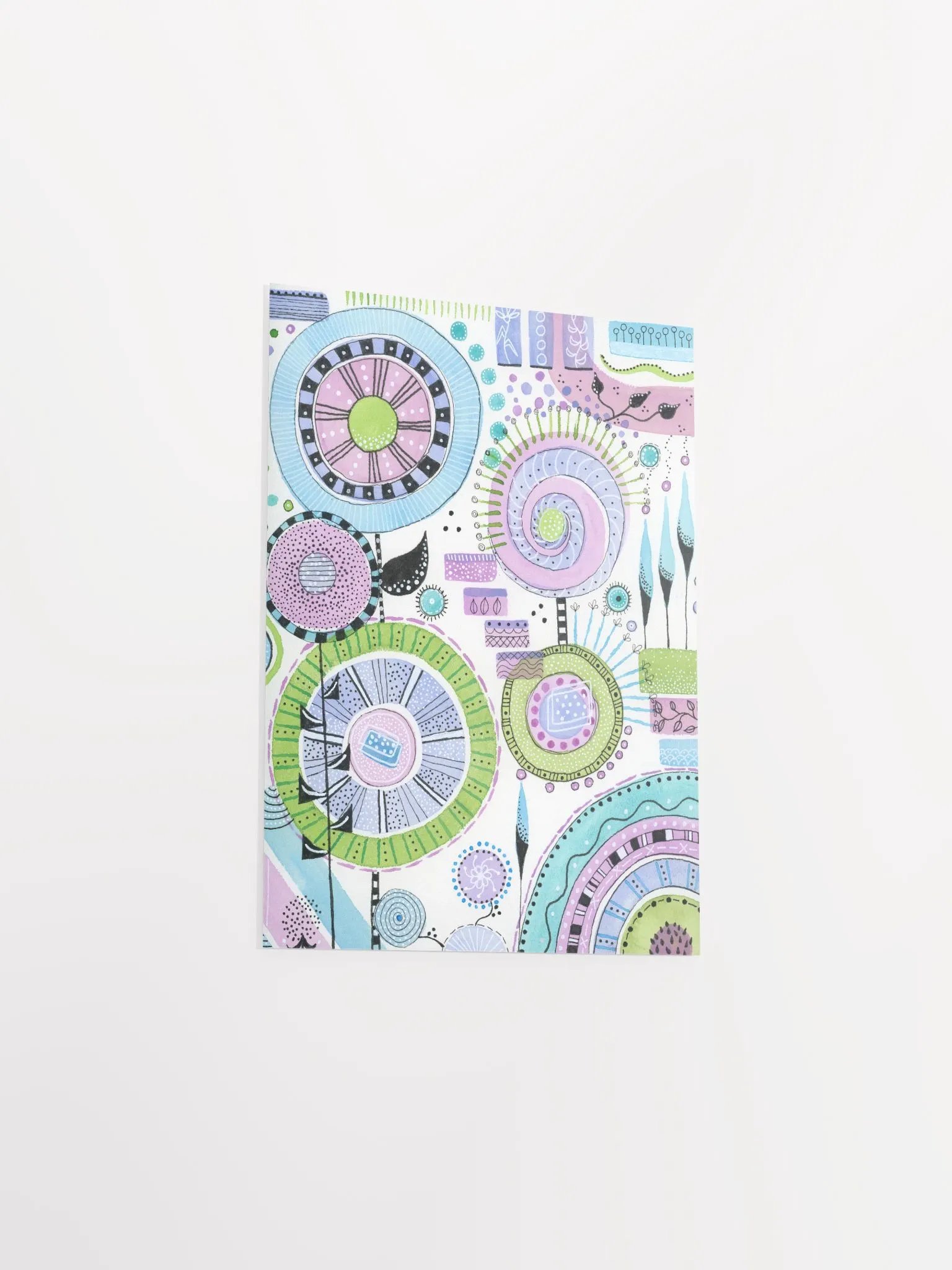 Whimsical Flower Spiral Dreams Poster product image (8)