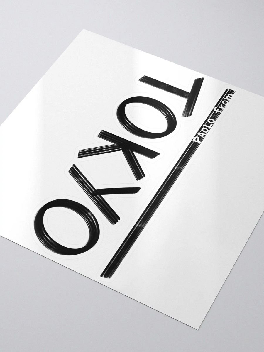Tokyo Upside Down (Black Text) Sticker product image (3)